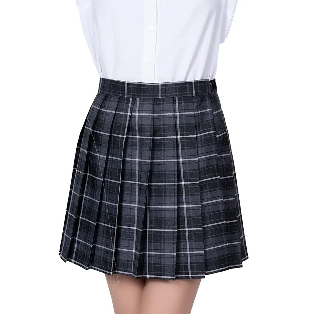 AandT - Classic Style Checkered School Skirt Roleplay Costume