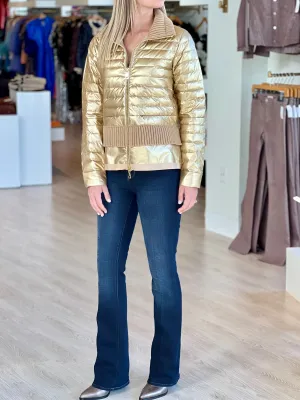 Adolivia Metallic Quilted Jacket