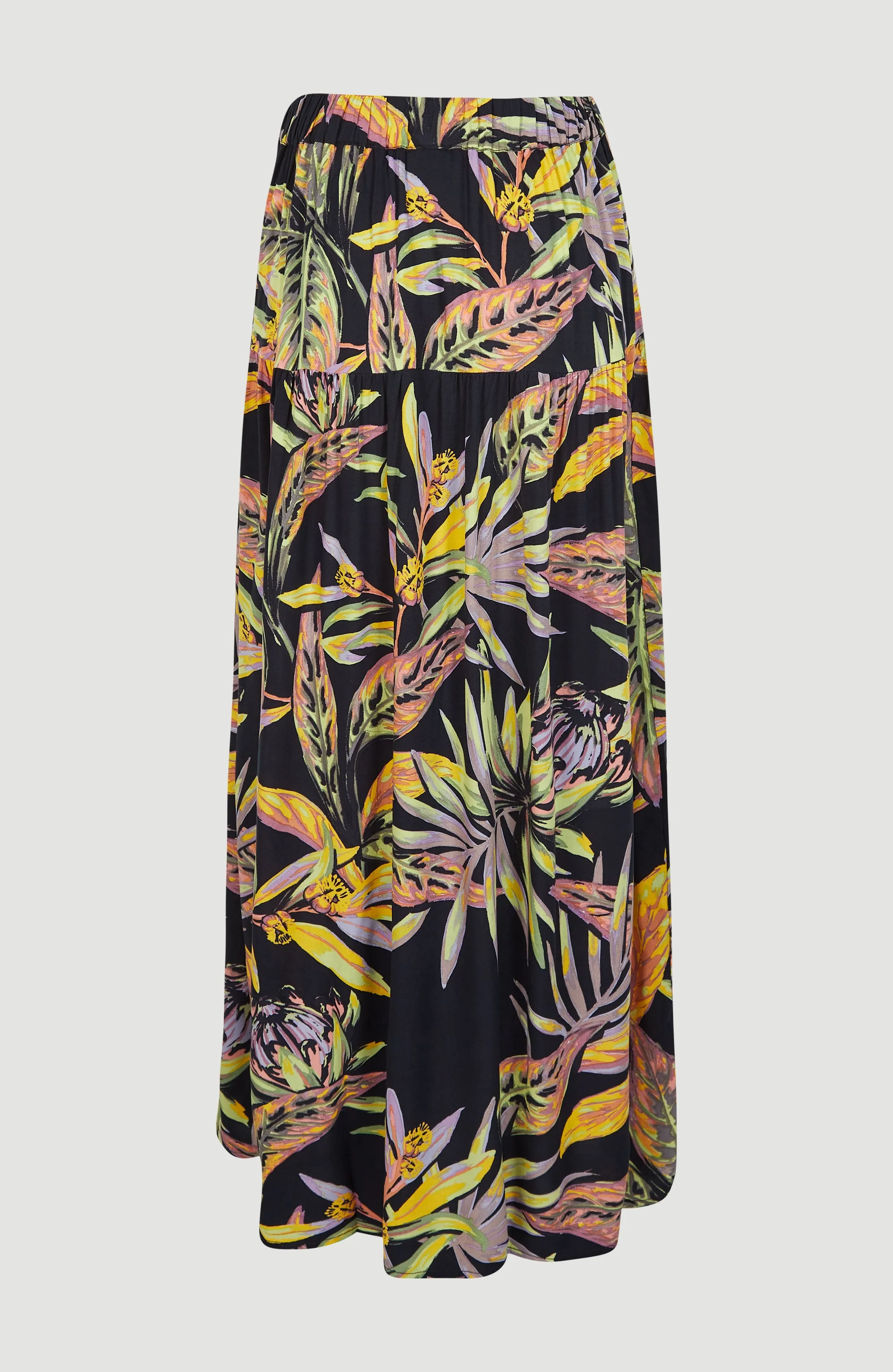 Alofa Maxi Skirt | Black Tropical Flower