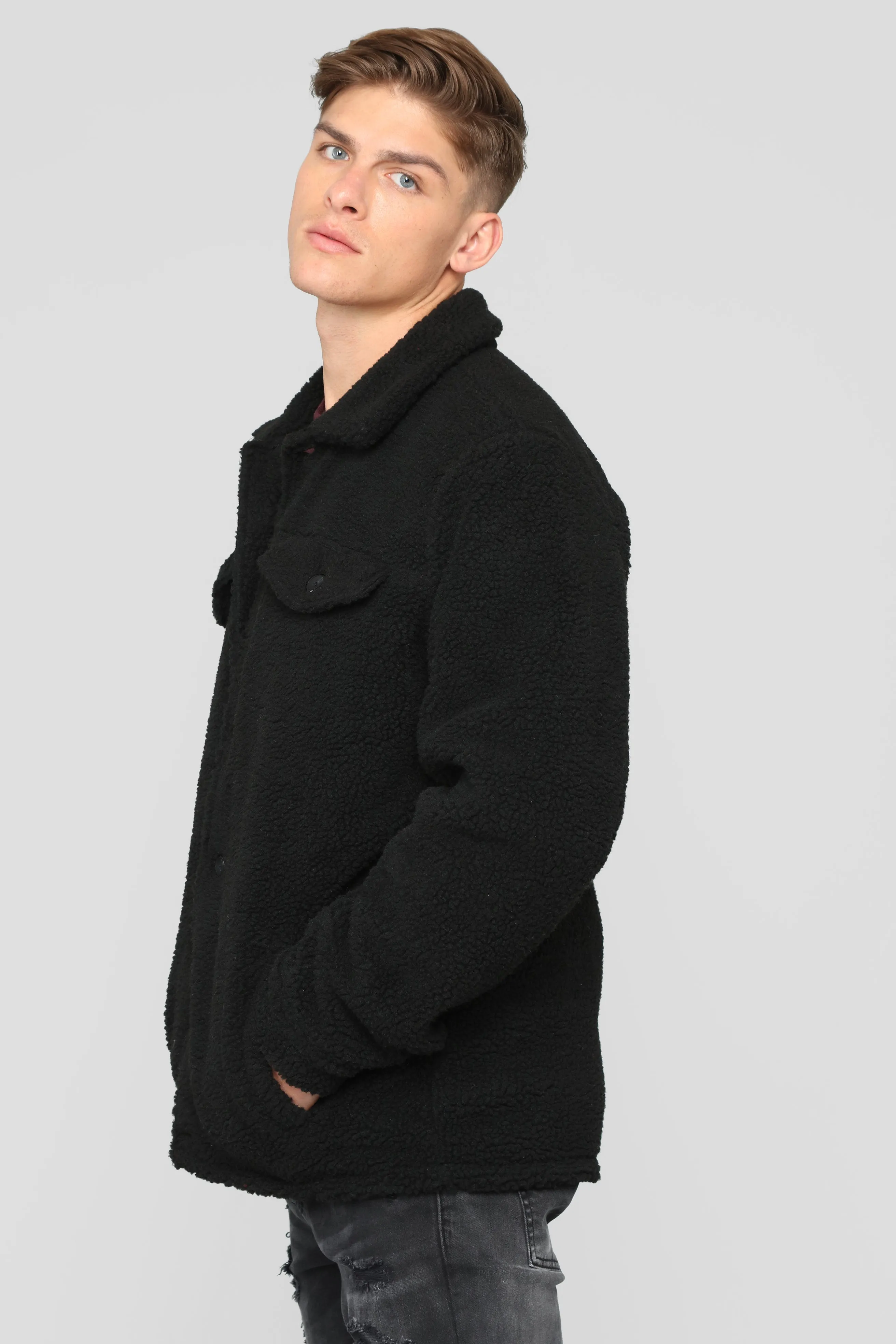 Always Working Sherpa Jacket - Black