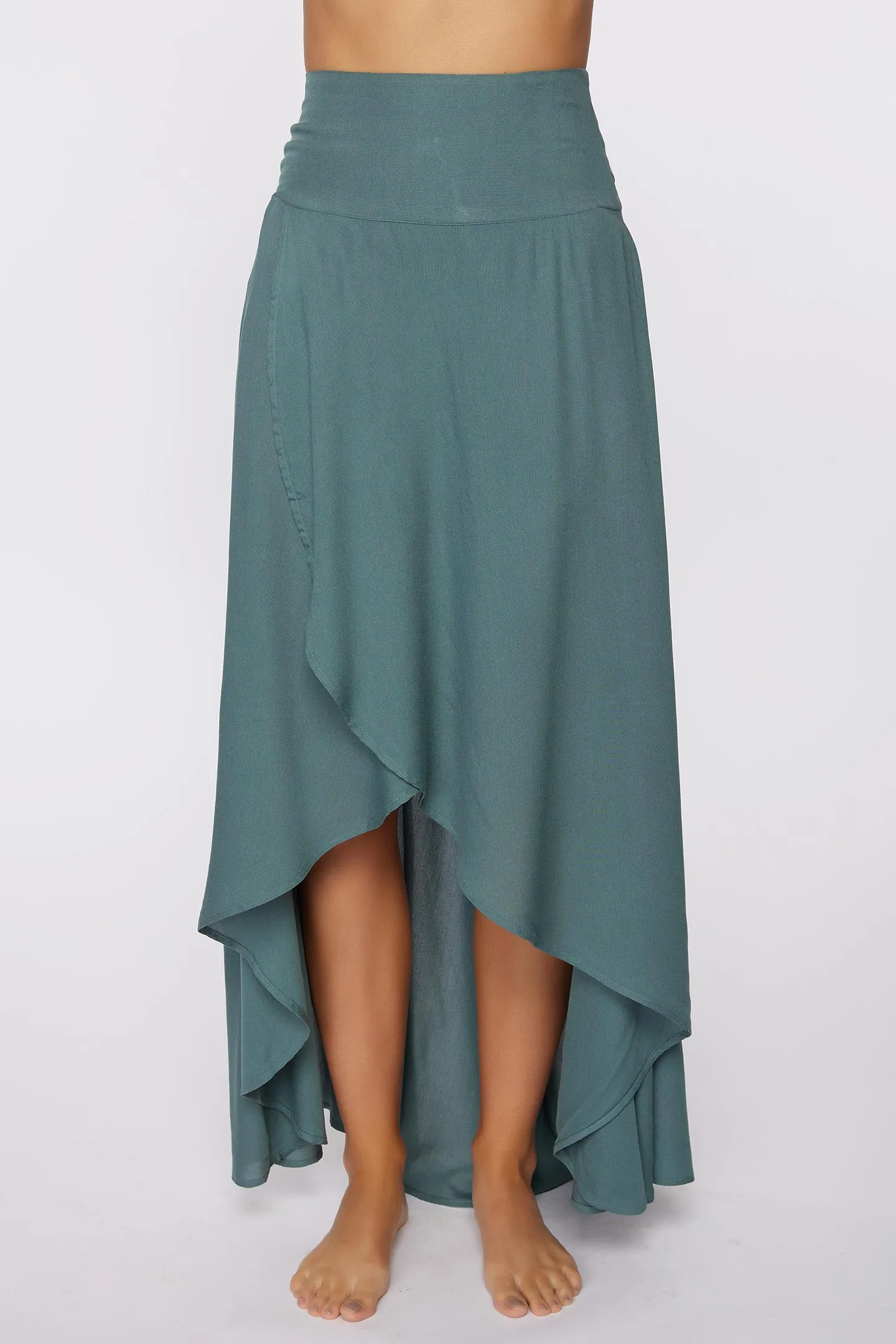 AMBROSIO HIGH-LOW MAXI SKIRT