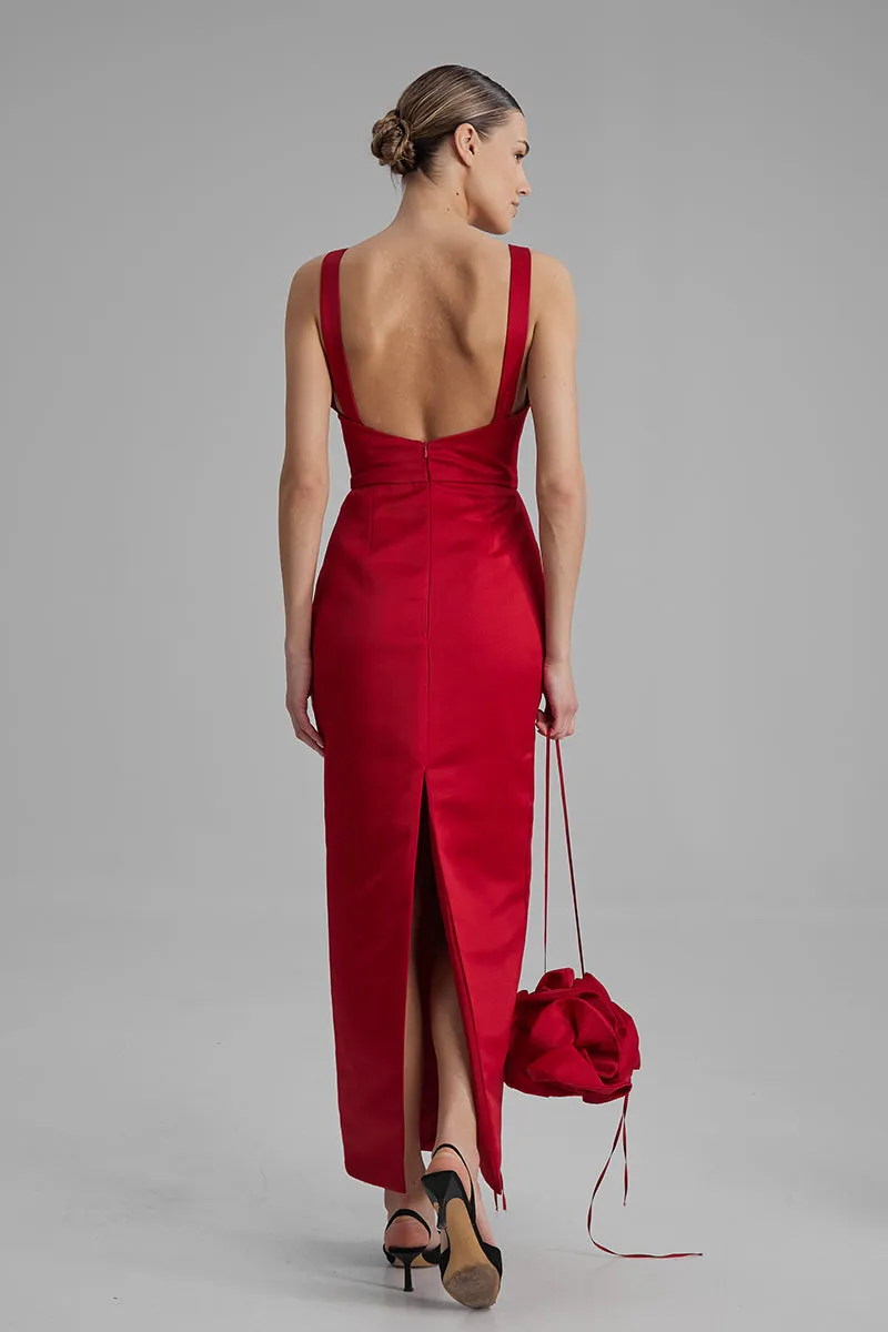 AVA RED MAXI DRESS