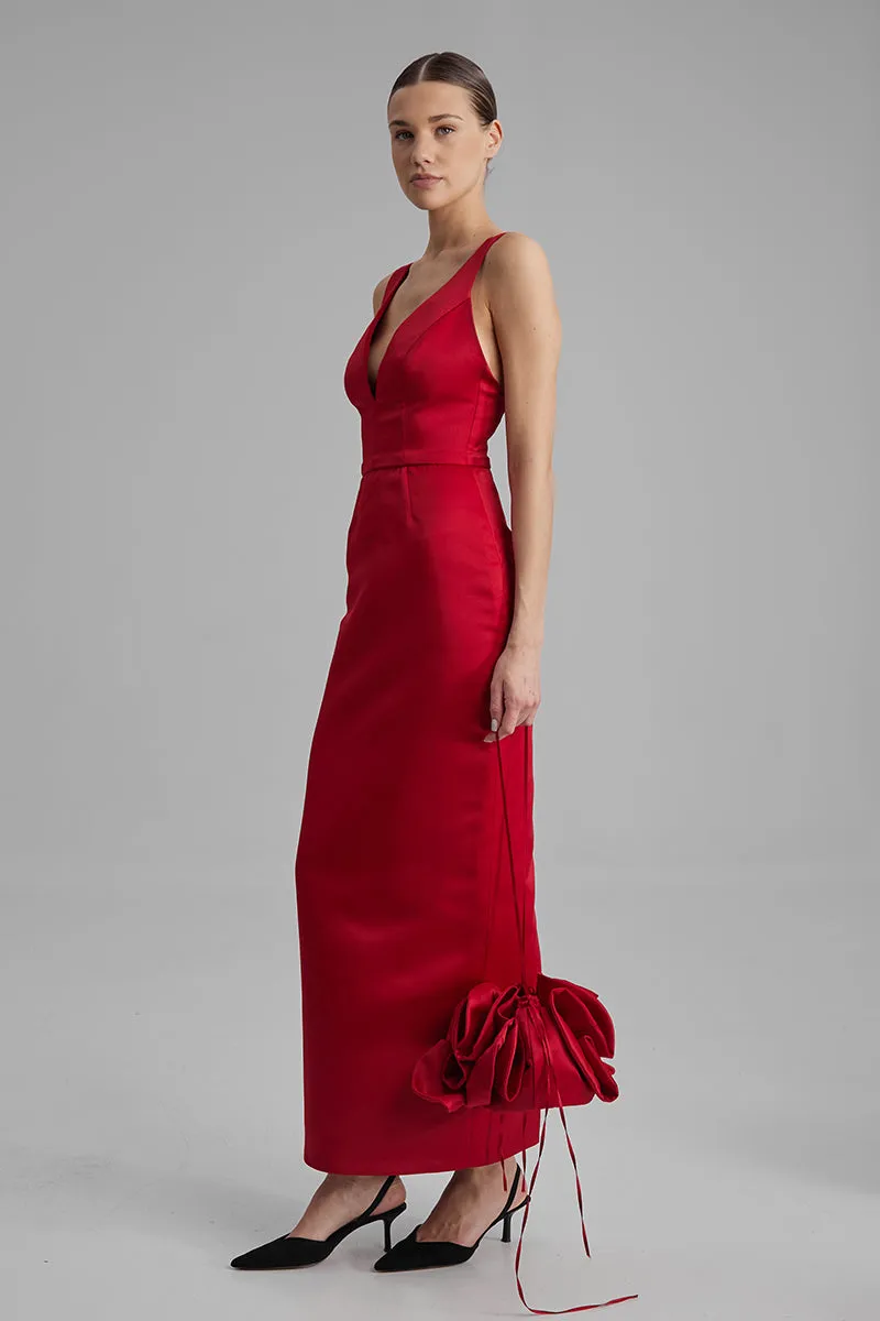 AVA RED MAXI DRESS