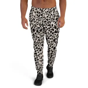 Black Animal Print Men's Street Joggers