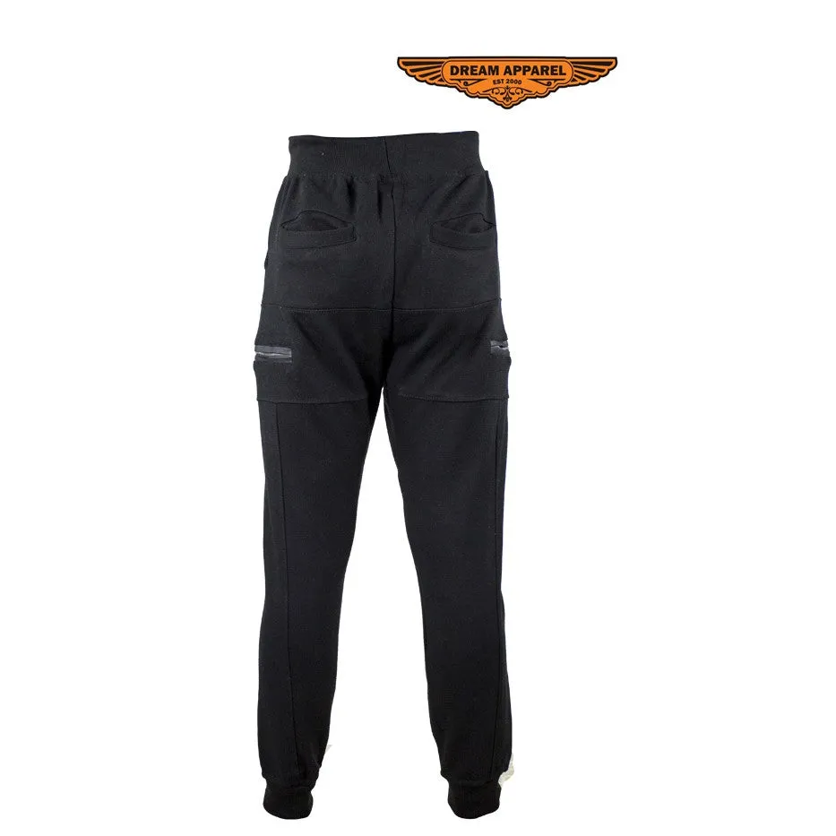 Black Multi-Pocket Dual Layered Sweat Joggers