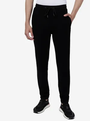 Black Solid Slim Fit Jogger| JadeBlue