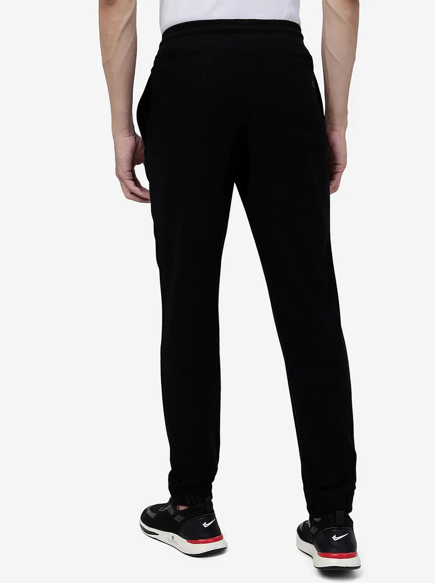 Black Solid Slim Fit Jogger| JadeBlue