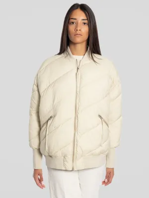 Bomber Oversize Imbottito Beige