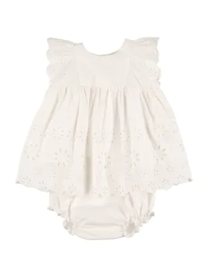 Bonpoint   San Gallo embroidered cotton dress 