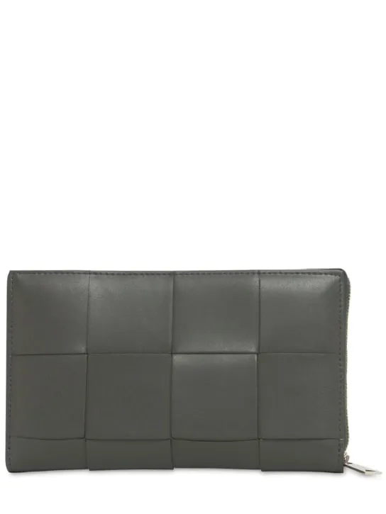 Bottega Veneta   Maxi Intreccio leather zip around wallet 