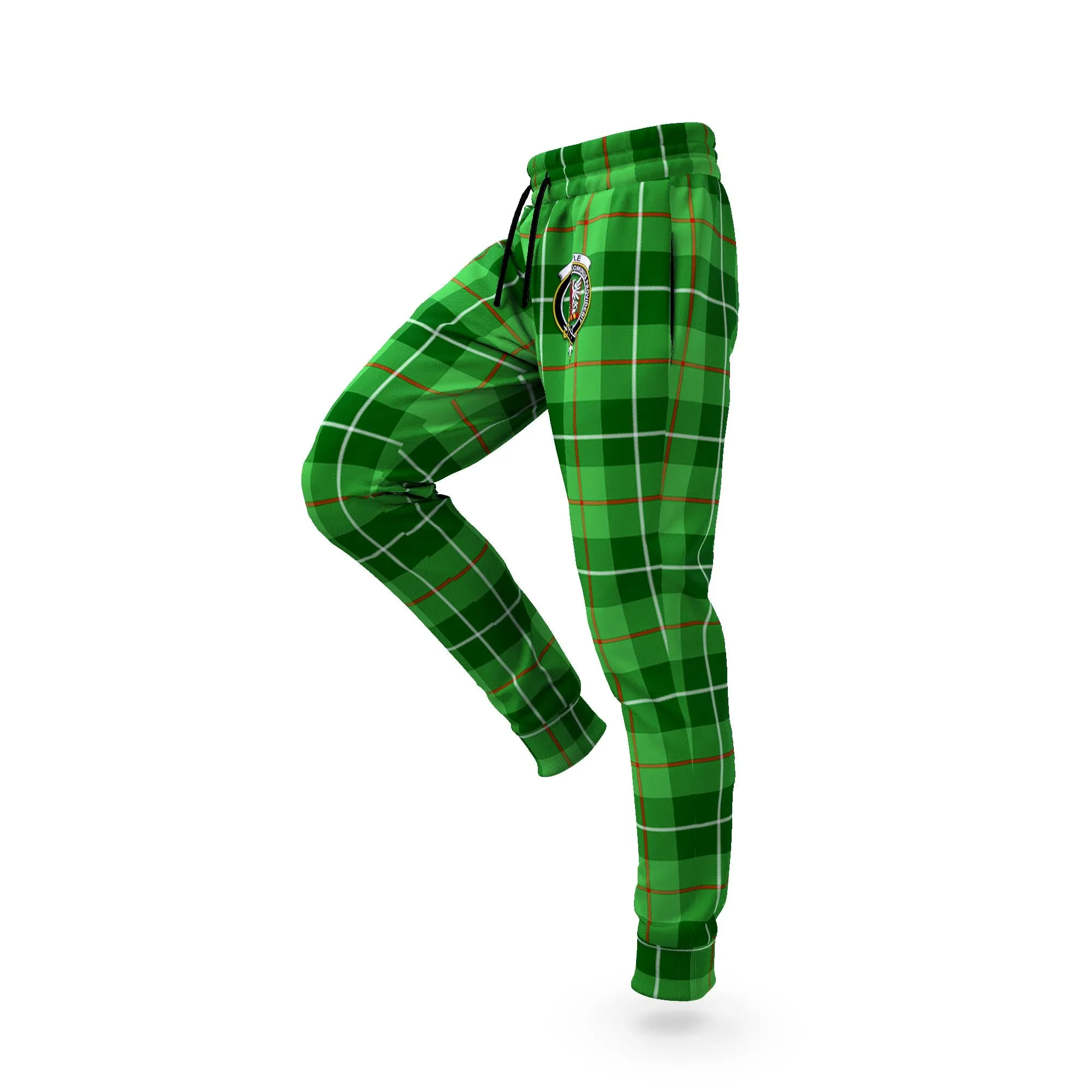 Boyle Tartan Joggers Pants with Family Crest