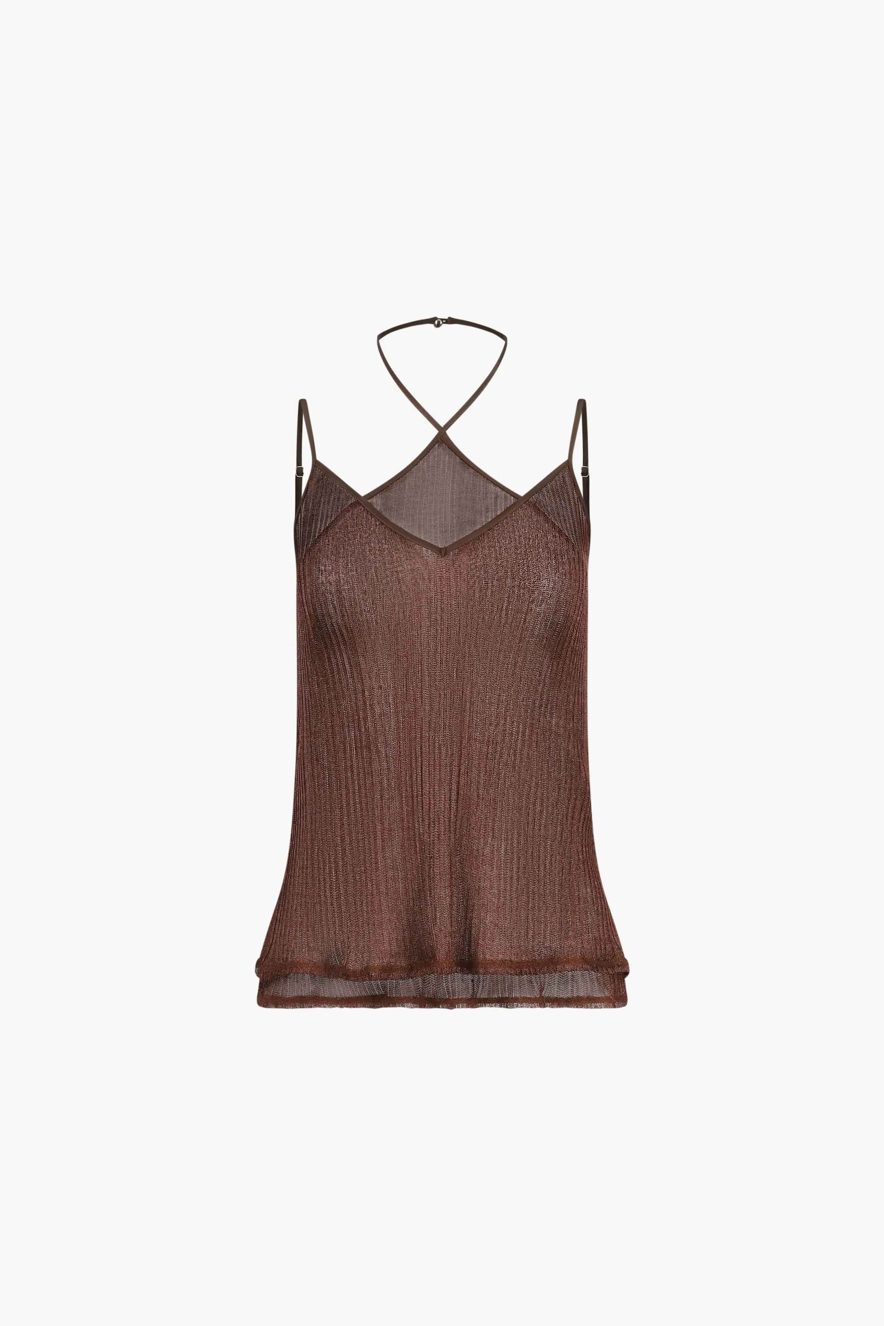 Bronze Double Layer Cami Top