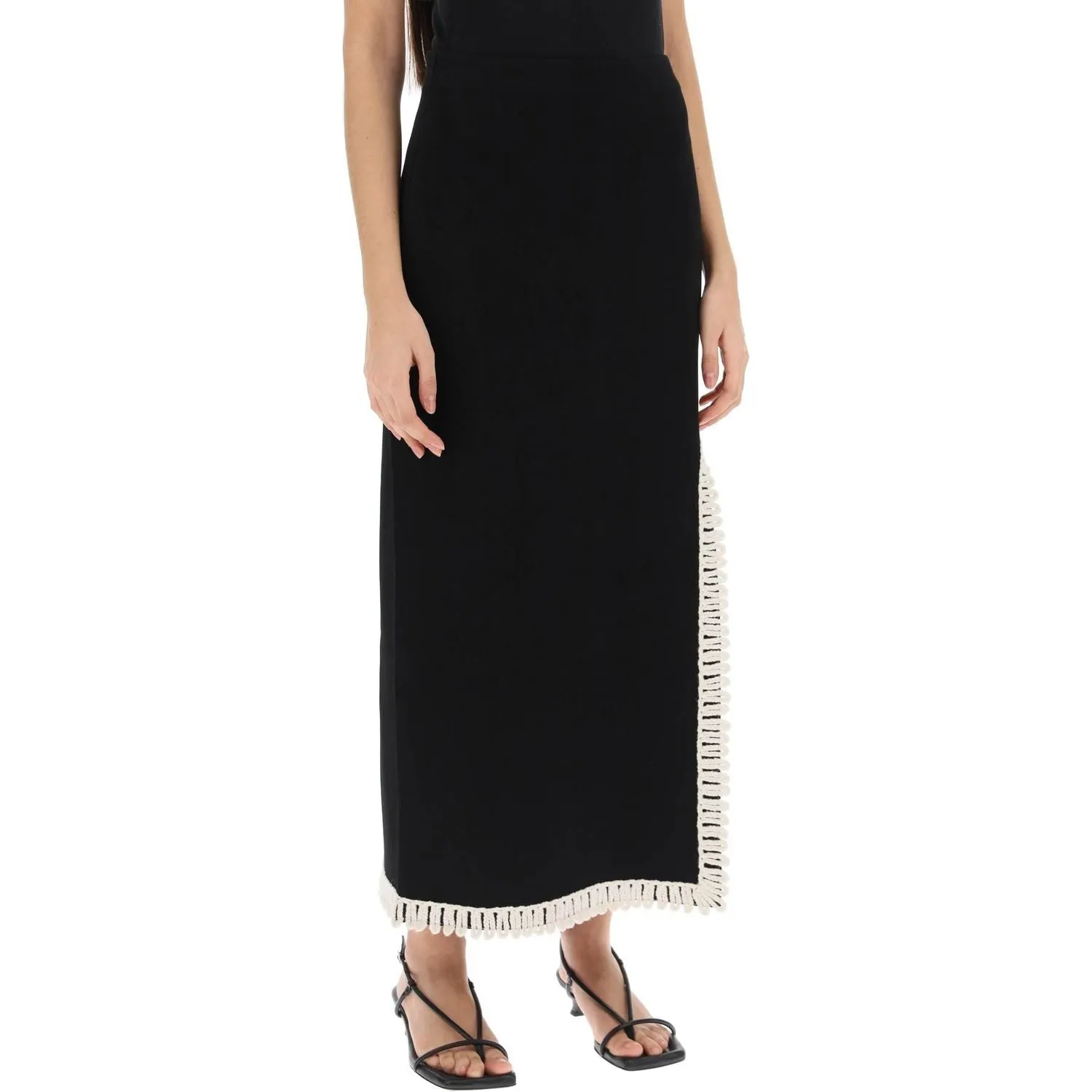 By Malene Birger gabie maxi skirt with crochet trims