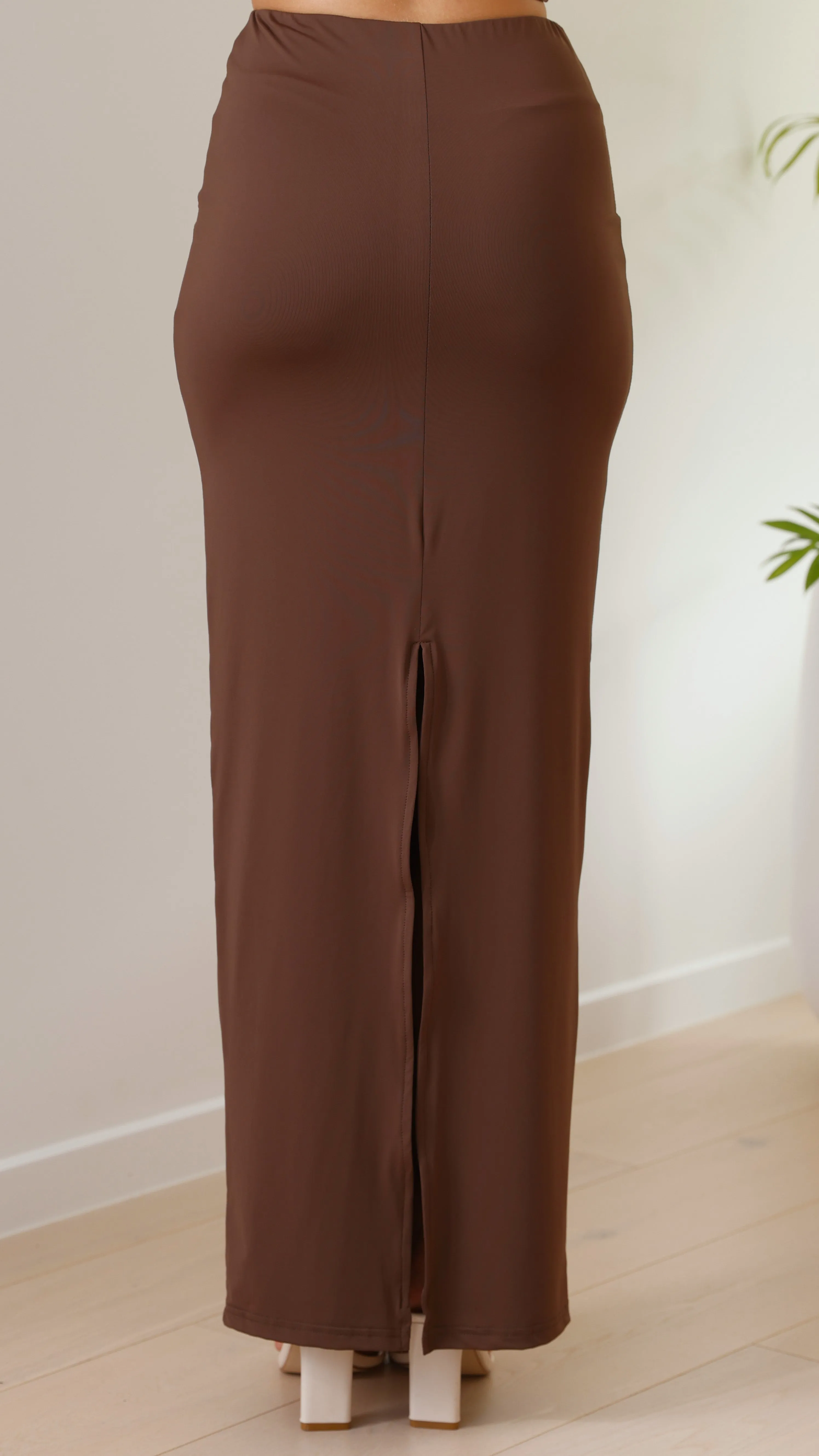 Cabo Maxi Skirt - Chocolate