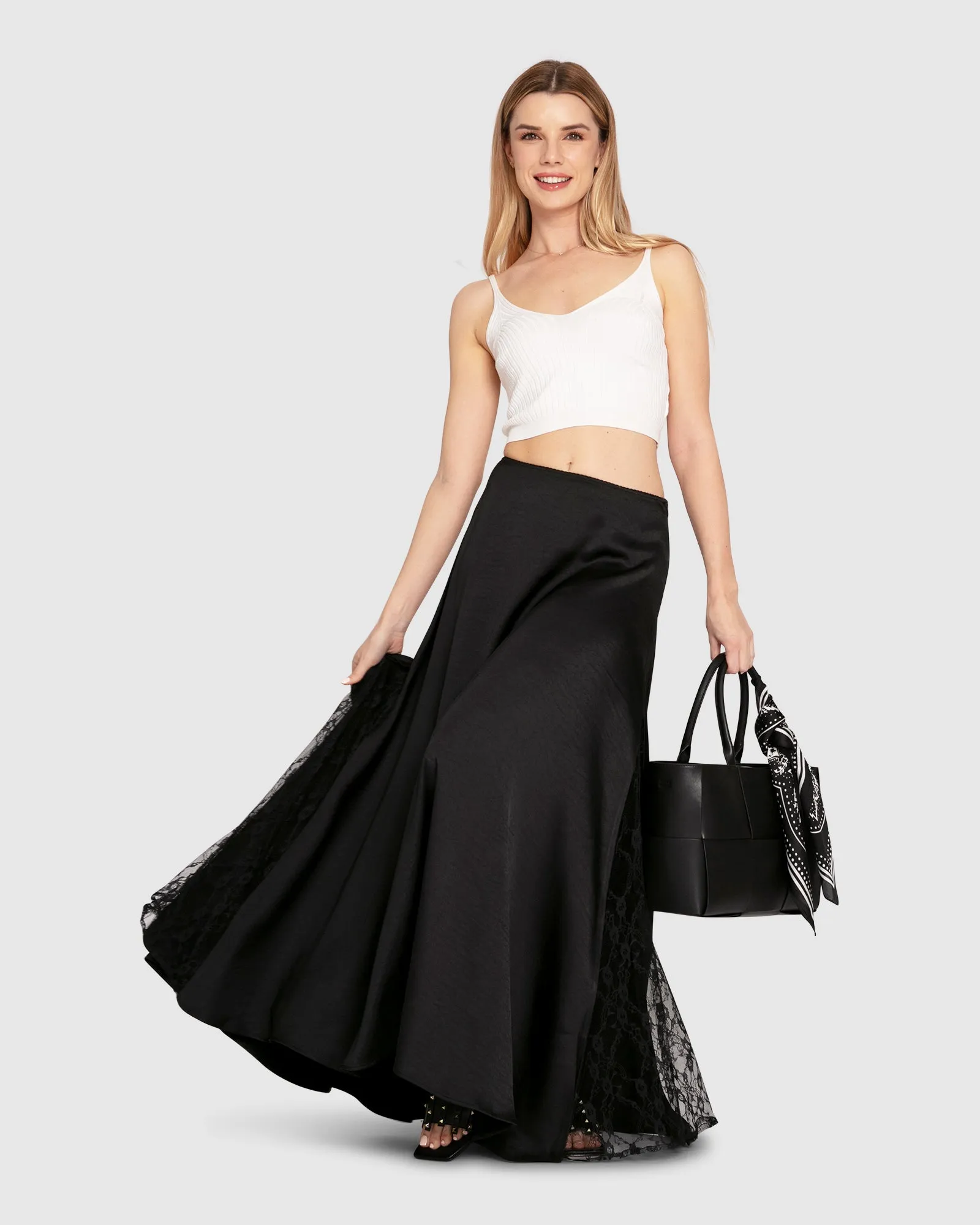 California Dreamin' Maxi Skirt - Black