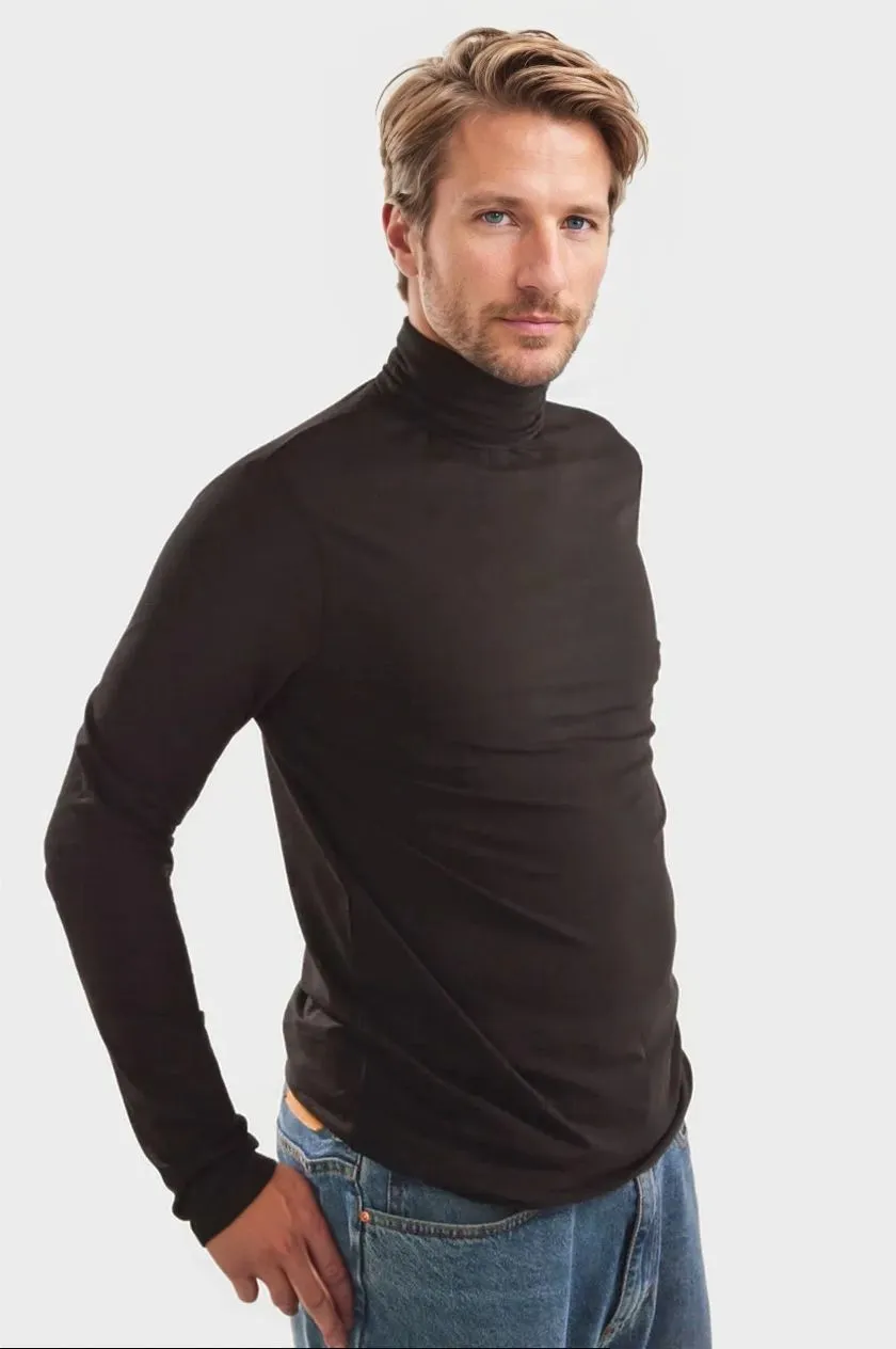 Cotton Turtleneck Top