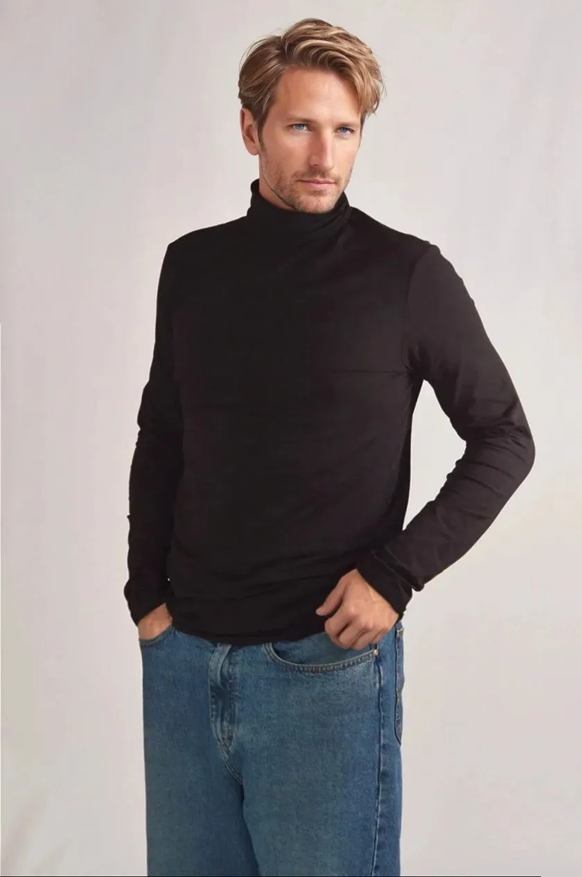 Cotton Turtleneck Top