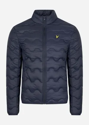 Crest quilted jacket - dark navy