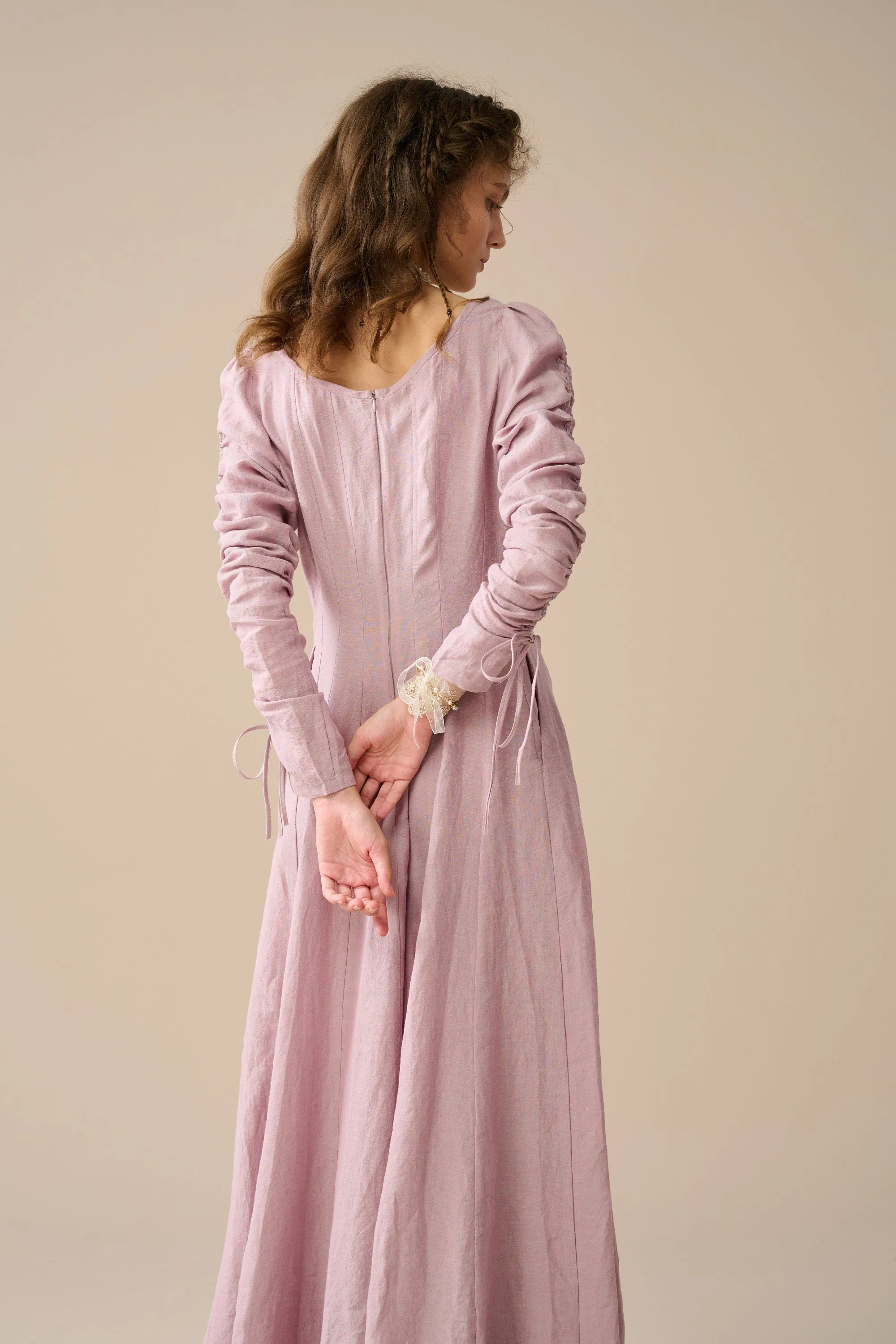 Crystal 17 | Victorian maxi linen dress