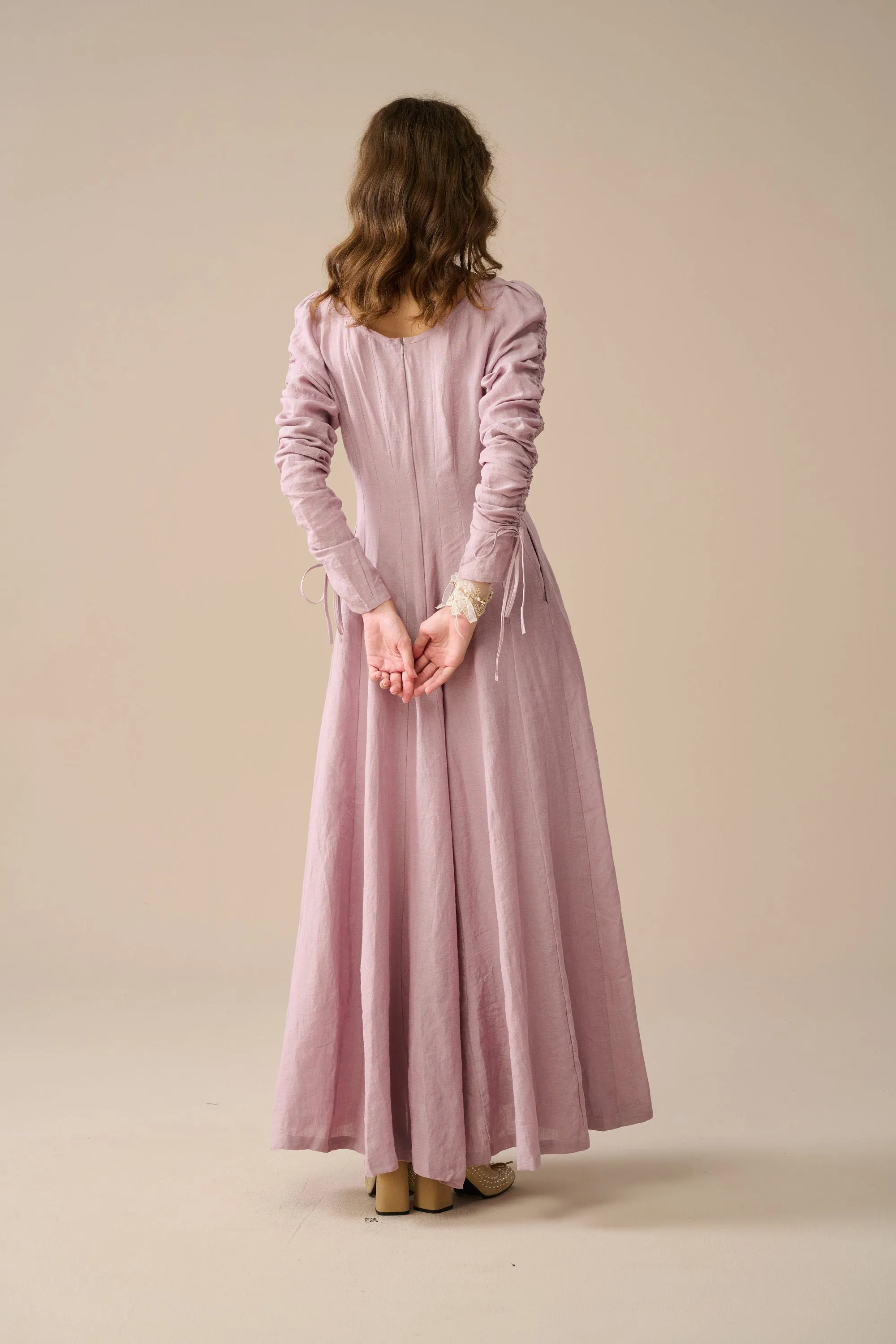 Crystal 17 | Victorian maxi linen dress