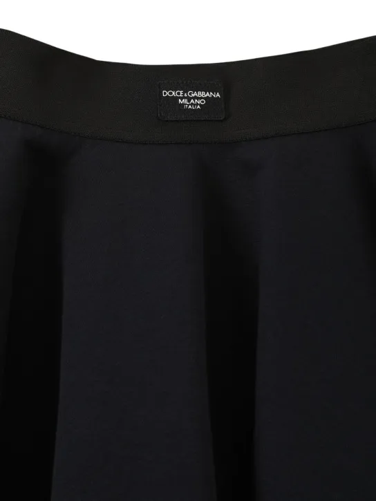 Dolce&amp;Gabbana   Cotton mini skirt w/logo 