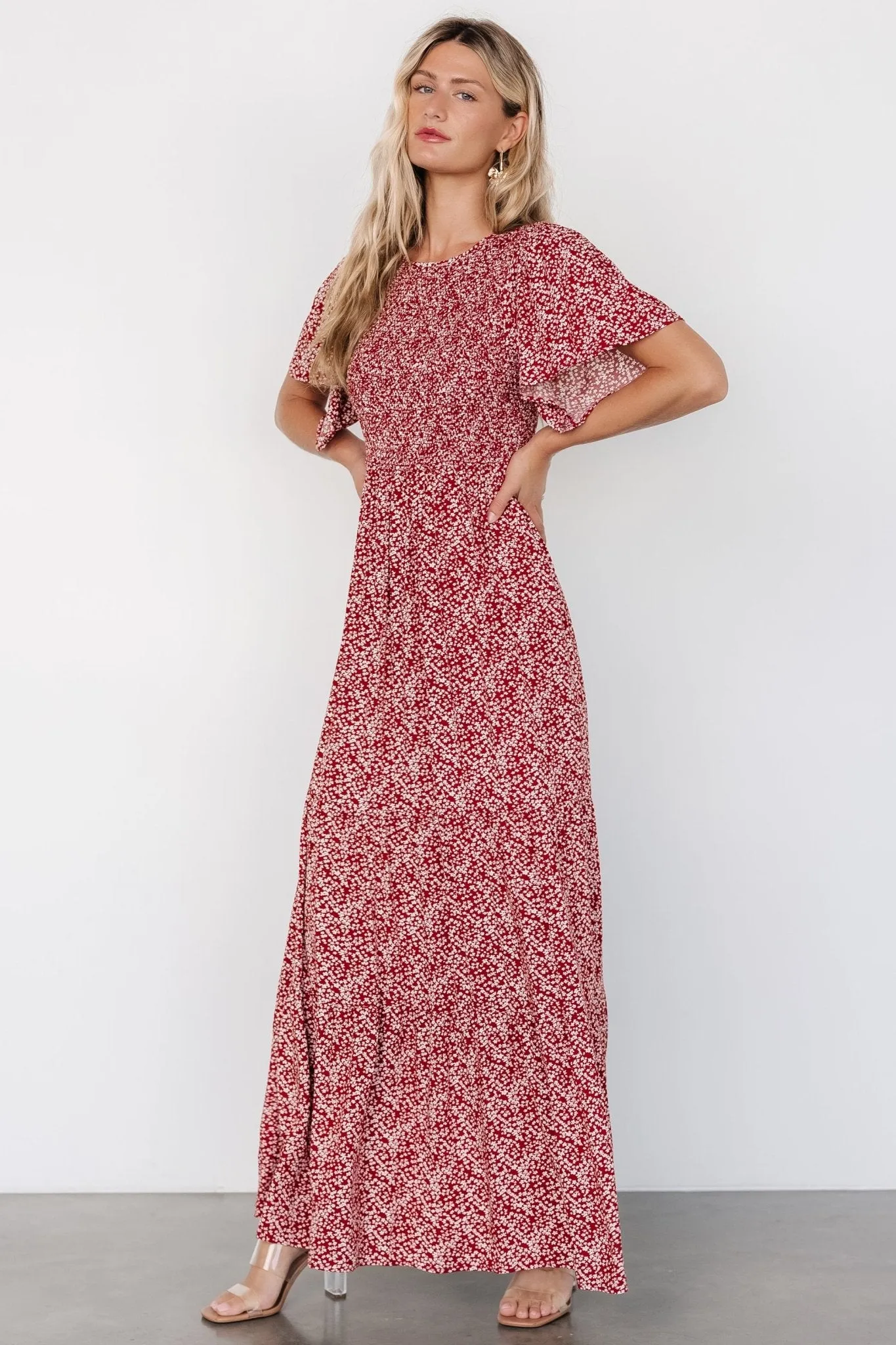 Eliza Maxi Dress | Rust Print