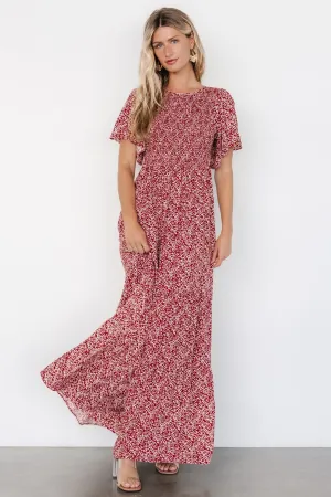 Eliza Maxi Dress | Rust Print