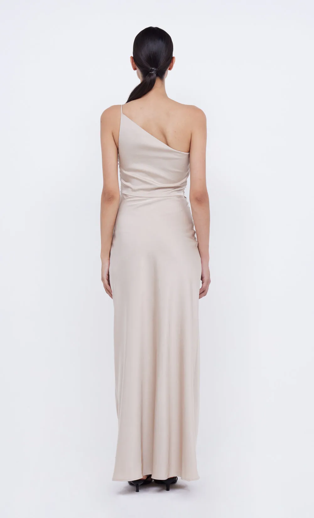 ETERNITY ASYM MAXI DRESS - SAND