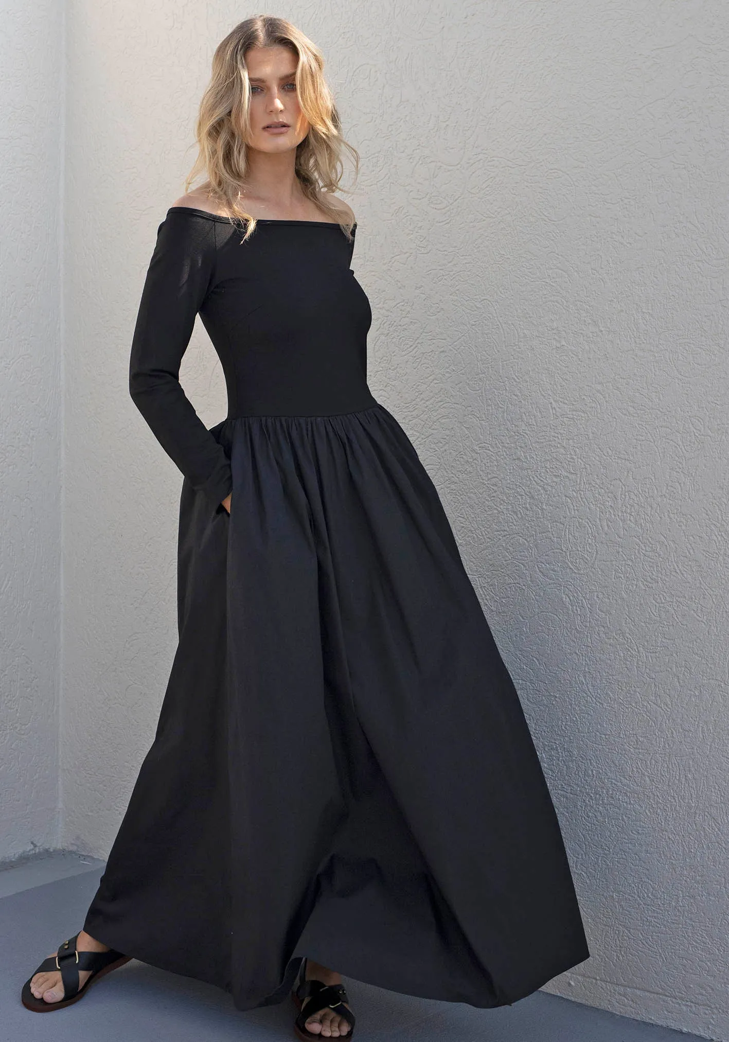 Fifth Avenue Black Maxi Dress