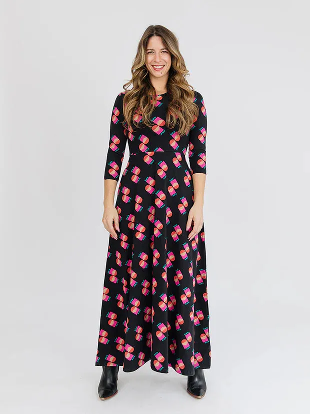 Final Sale Memphis Shapes Mumbai Maxi Dress by Mata Traders