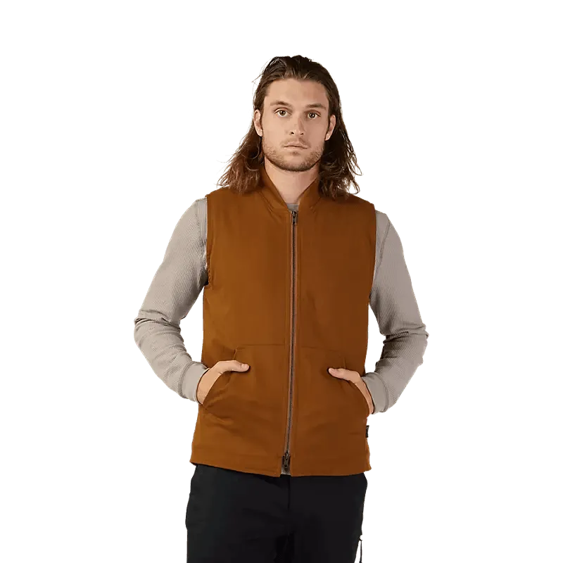 Fox Source Sherpa Vest Nutmeg Brown