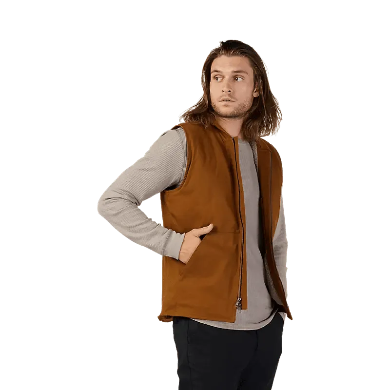 Fox Source Sherpa Vest Nutmeg Brown