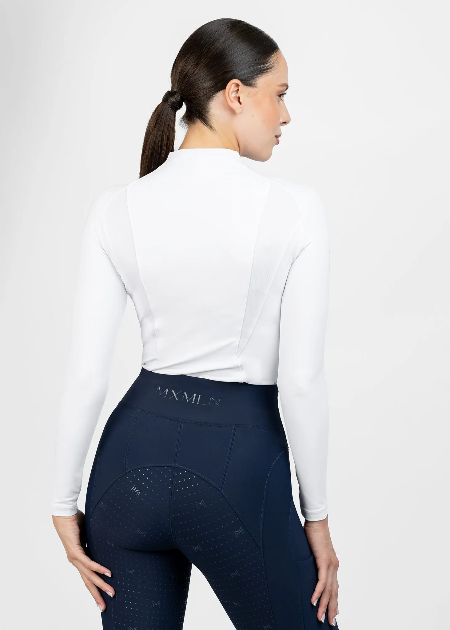 Frame Long Sleeve Base Layer (White)