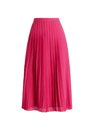 FUCHSIA PLEATED SKIRT