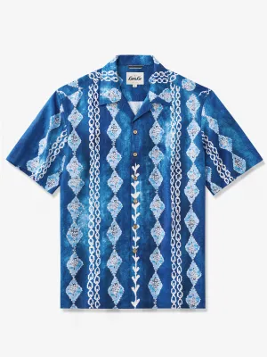 Geometric Oasis Men's Camp Shirt