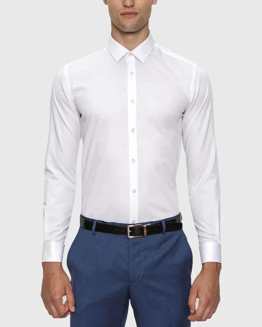 GIBSON FGW014 WHITE FRENCH CUFF ARCHIE SHIRT