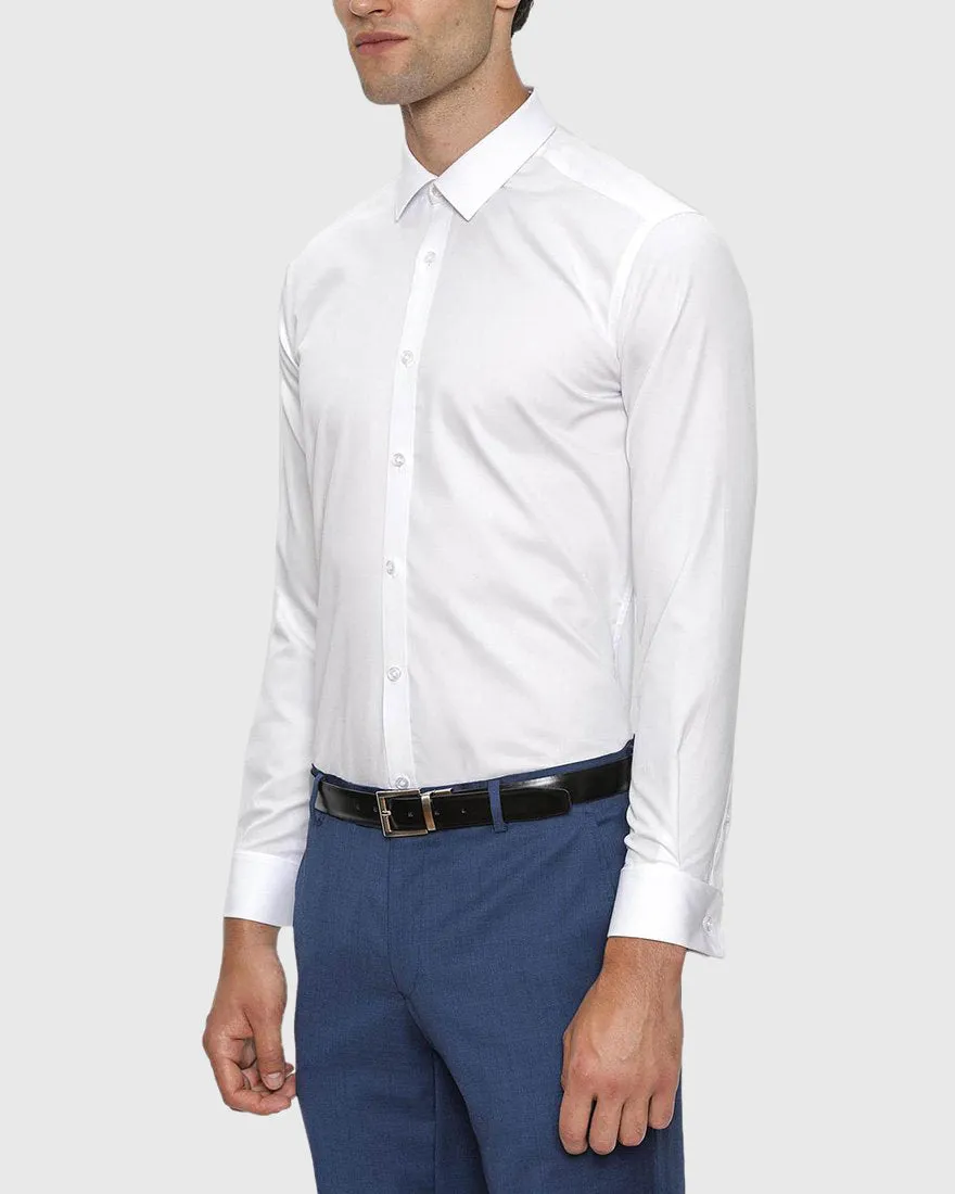 GIBSON FGW014 WHITE FRENCH CUFF ARCHIE SHIRT