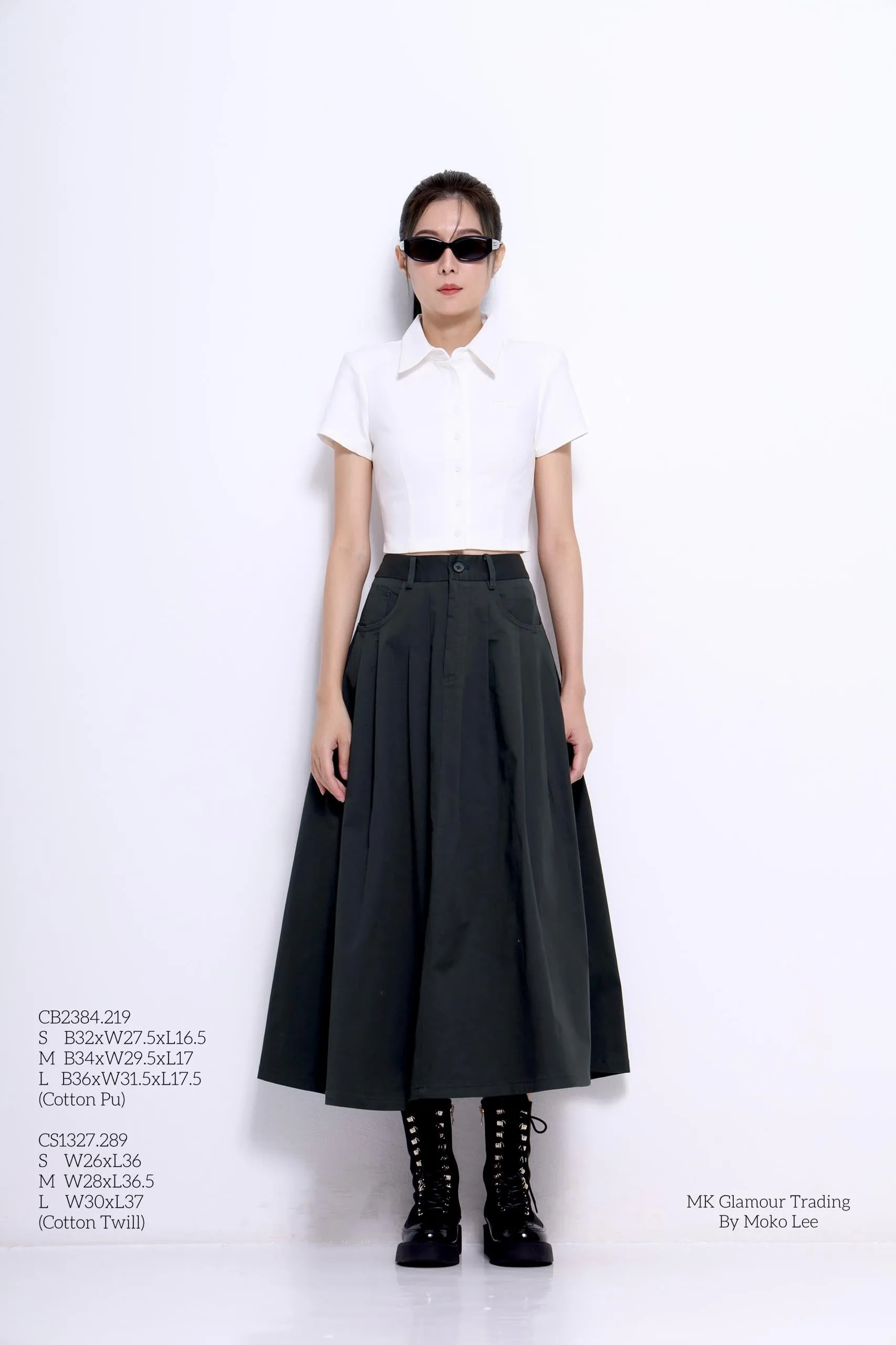 Giya A-line Pleated Skirt