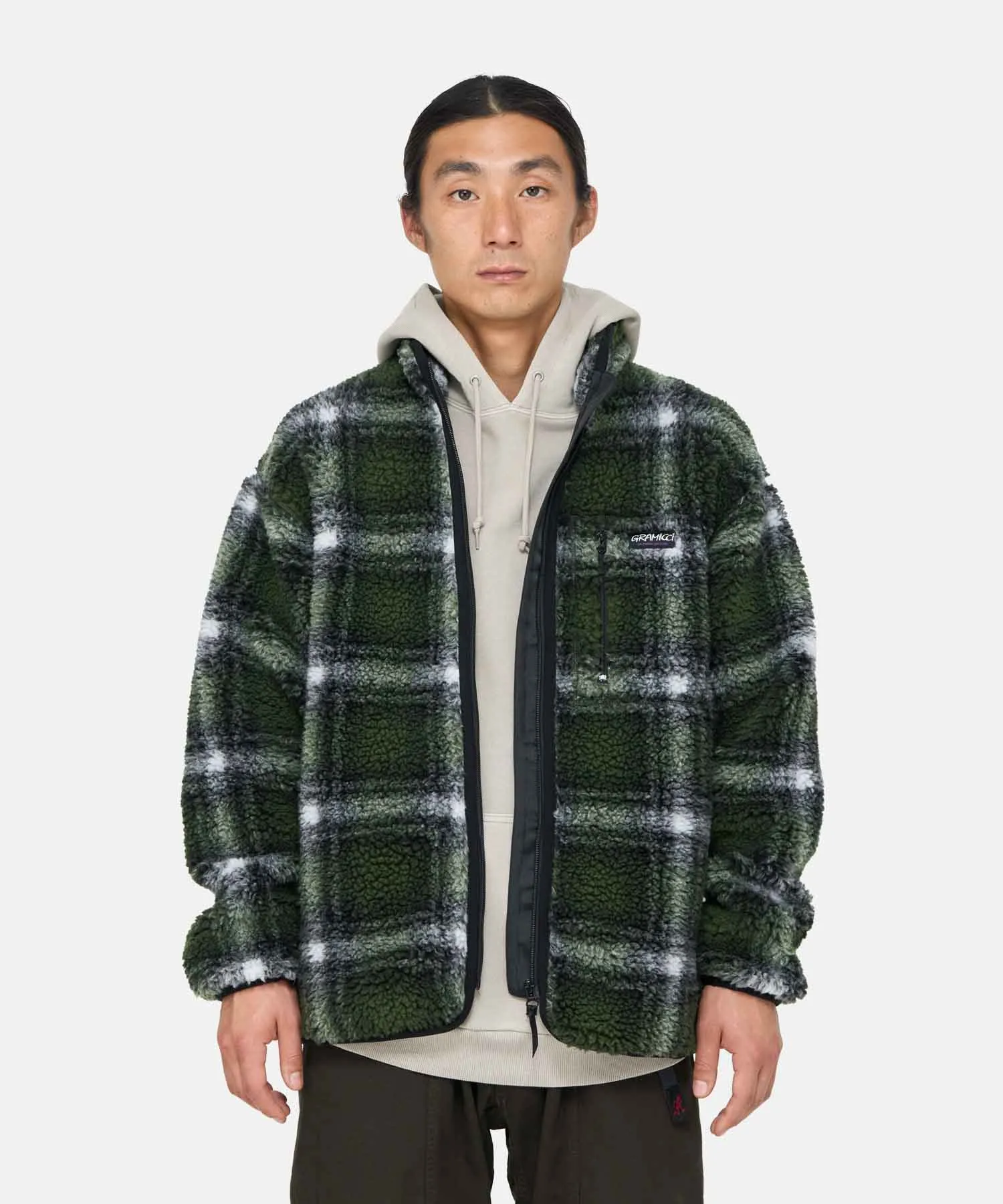 Gramicci Shadow Plaid Sherpa Jacket