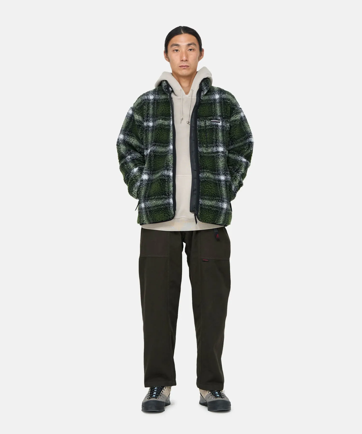 Gramicci Shadow Plaid Sherpa Jacket