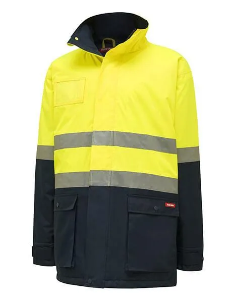 Hard Yakka Core Hi-Vis 2 Tone Taped Quilted Waterproof Jacket (Y06685)