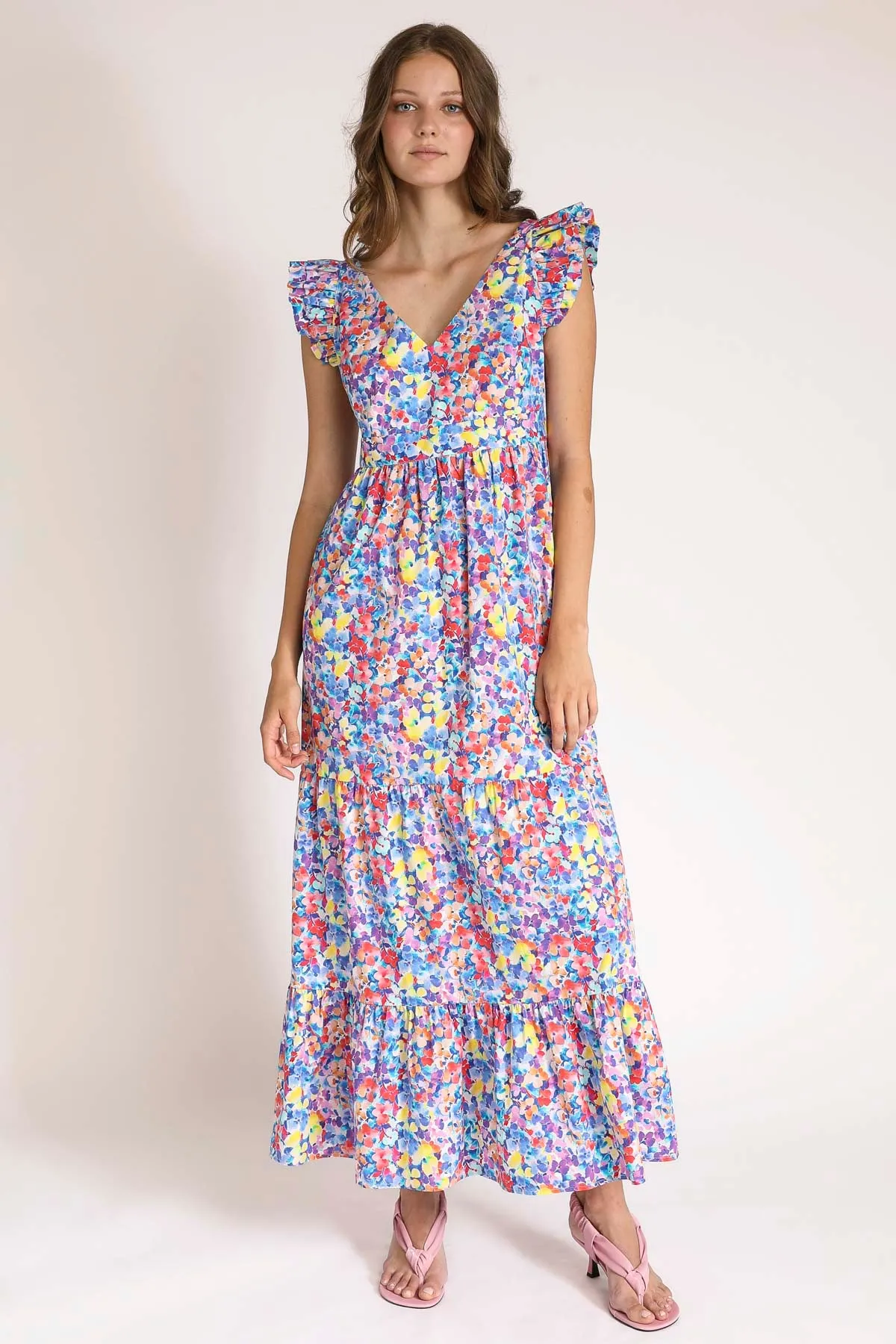 Heather Ruffle Maxi Dress