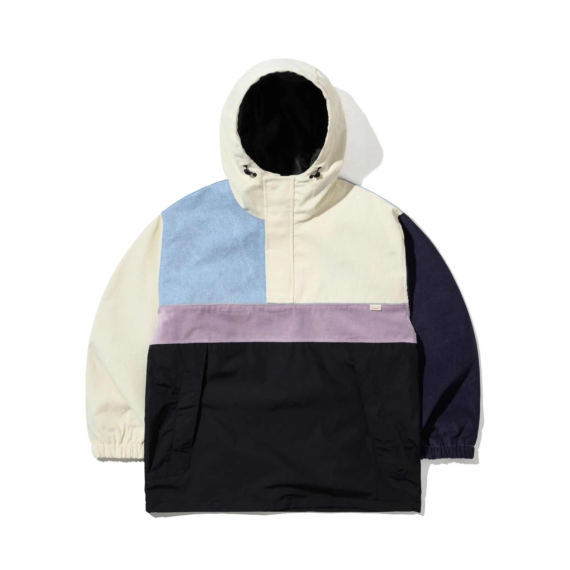 HF SOFT HOODED ANORAK JACKET CREAM / NAVY