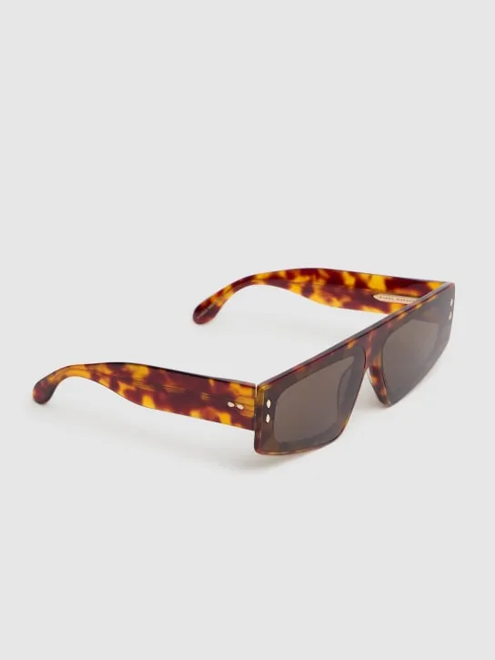 Isabel Marant   Maxi temple squared acetate sunglasses 