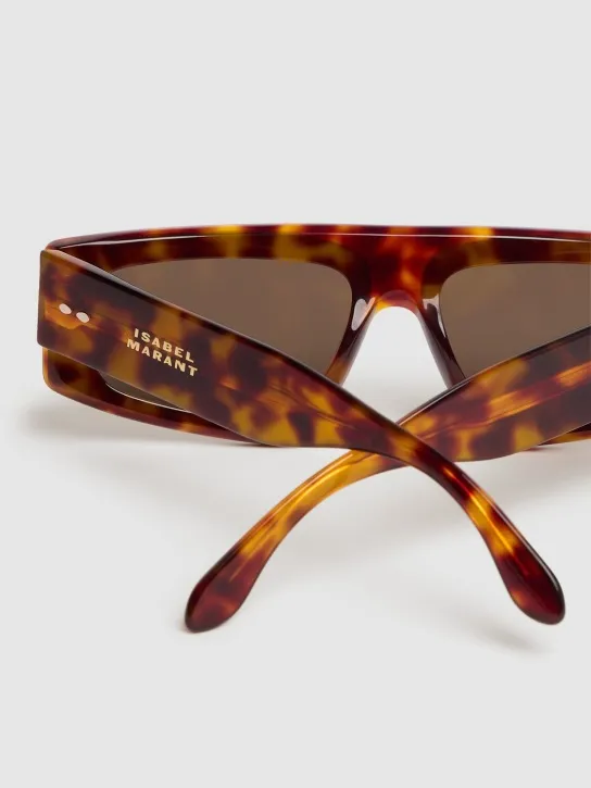 Isabel Marant   Maxi temple squared acetate sunglasses 