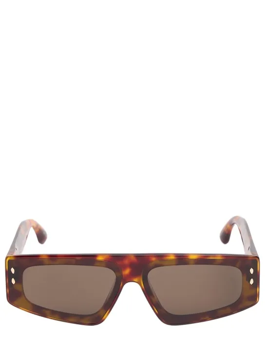 Isabel Marant   Maxi temple squared acetate sunglasses 