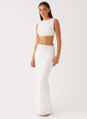 Issey Maxi Skirt - White