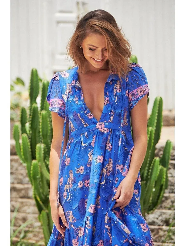 JAASE Soleil Print Nella Midi Dress