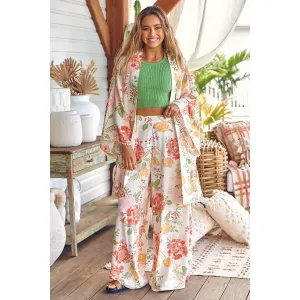 JAASE Verbena Print Zoran Kimono