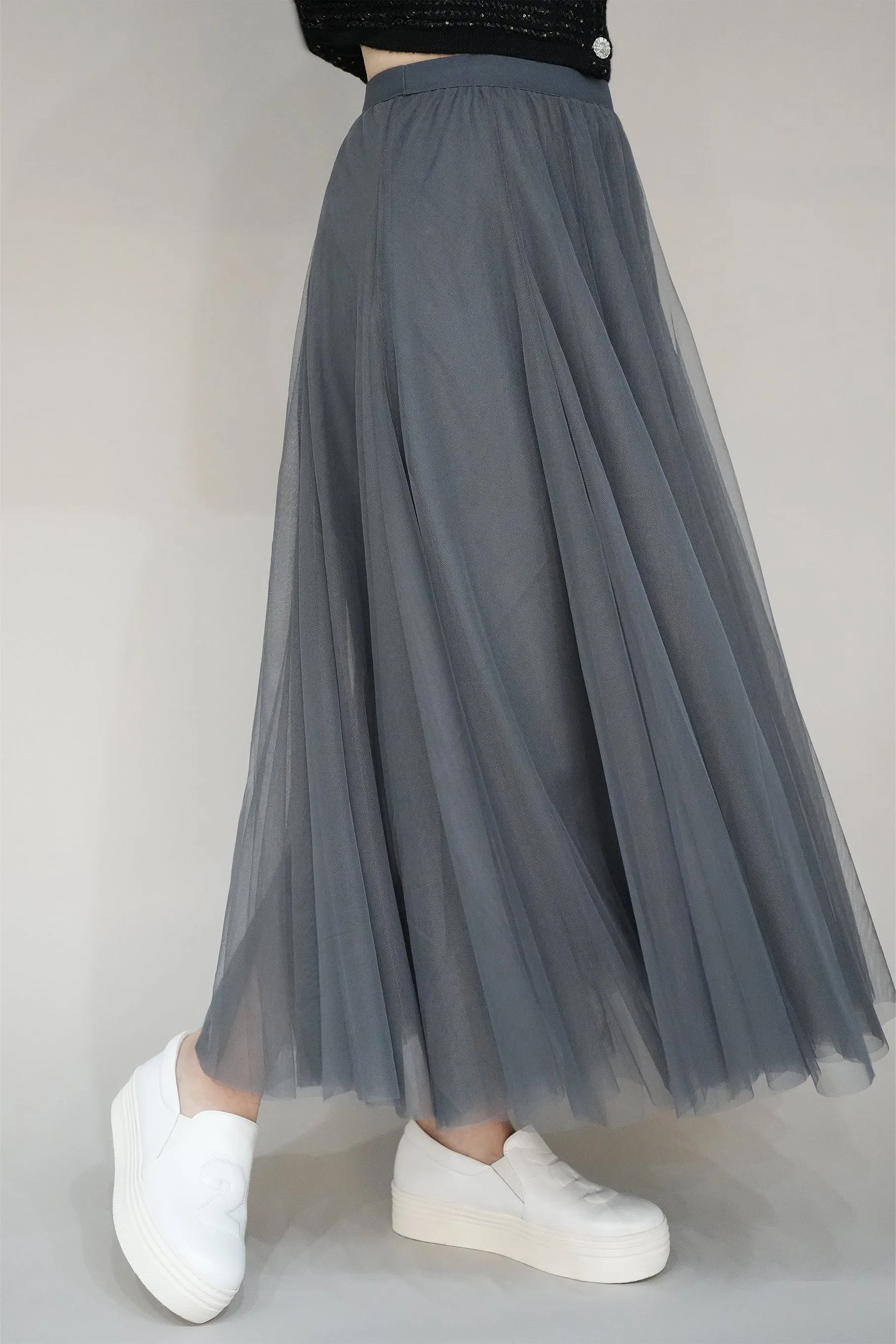 Jacqueline Skirt, Charcoal